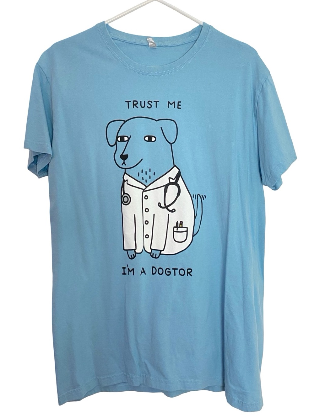 Hilarious Dog Cool Tee Tshirt Mens Unisex Size Large Chest 20 Length 29 Dogtor